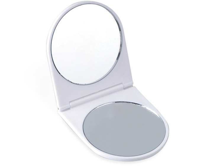 SF301, Estuche semicircular con espejo dual: con aumento y espejo normal.